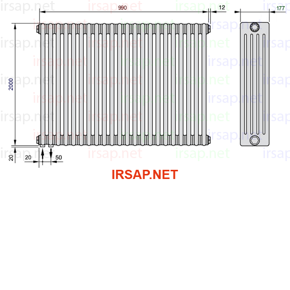 Радиатор IRSAP Tesi 52000/22 T18 CL 01